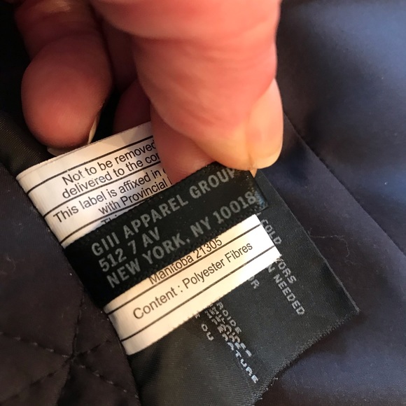 Marc New York Andrew Marc Stretch Faux Down Puffer Vest Blue Size XS Full Zip - Picture 5 of 8